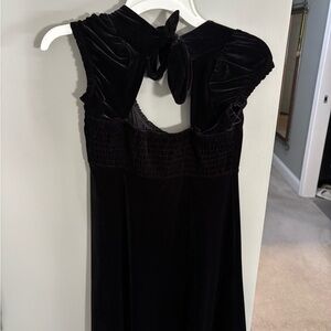 Free People? Elegant Black Velvet Dress